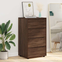 Produktbild för Förvaringsskåp Brun Ek 60 x 48 x 105 cm Konstruerat trä
