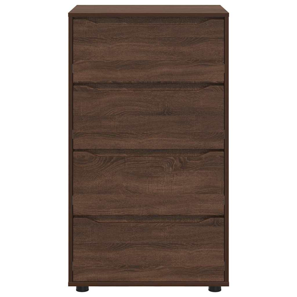 Produktbild för Förvaringsskåp Brun Ek 60 x 48 x 105 cm Konstruerat trä
