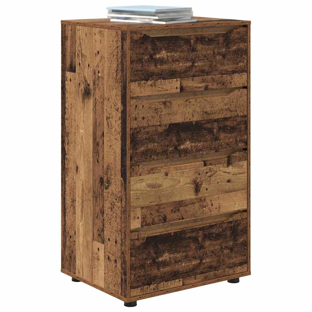 Produktbild för Förvaringsskåp Gammalt trä 60 x 48 x 105 cm Konstruerat trä