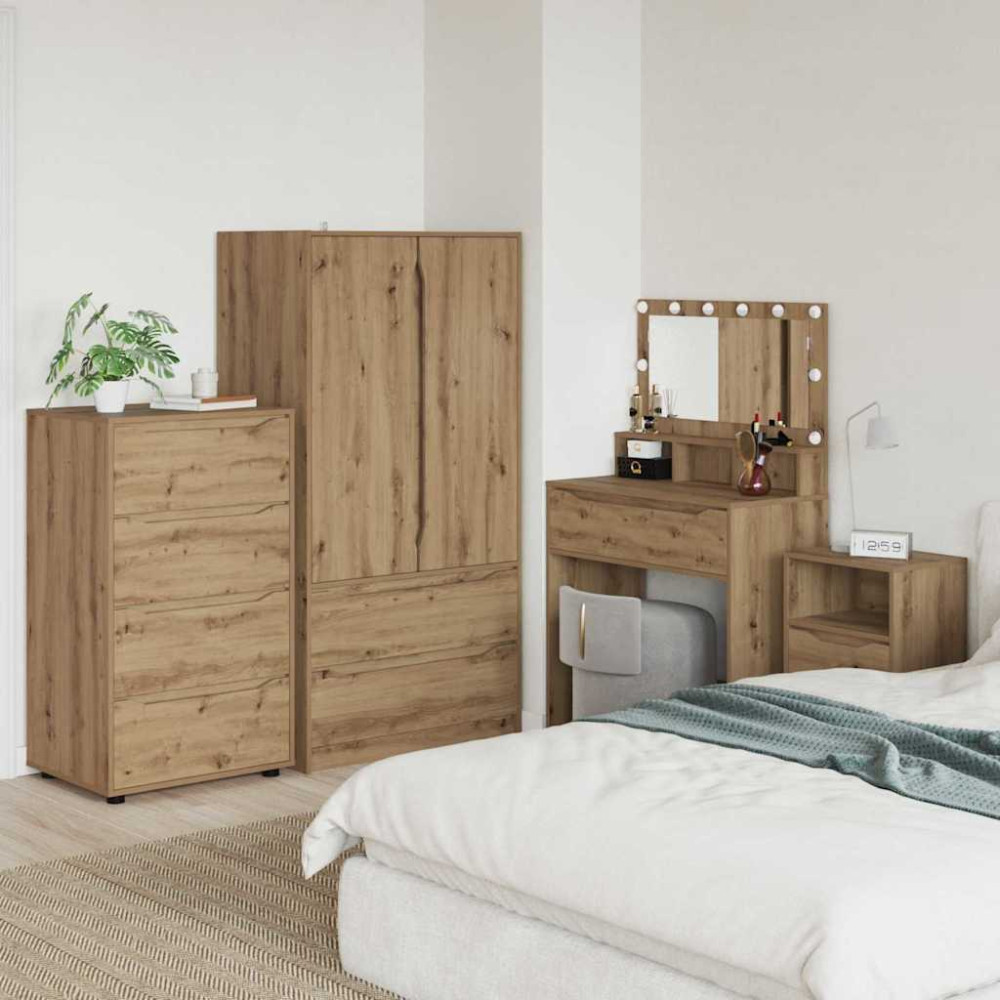 Produktbild för Förvaringsskåp Artisan Ek 60 x 48 x 105 cm Konstruerat trä