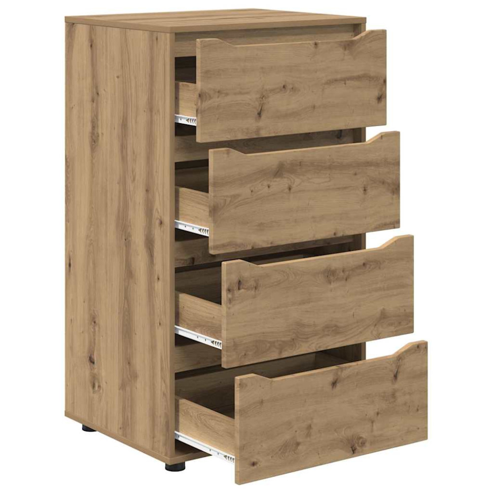 Produktbild för Förvaringsskåp Artisan Ek 60 x 48 x 105 cm Konstruerat trä