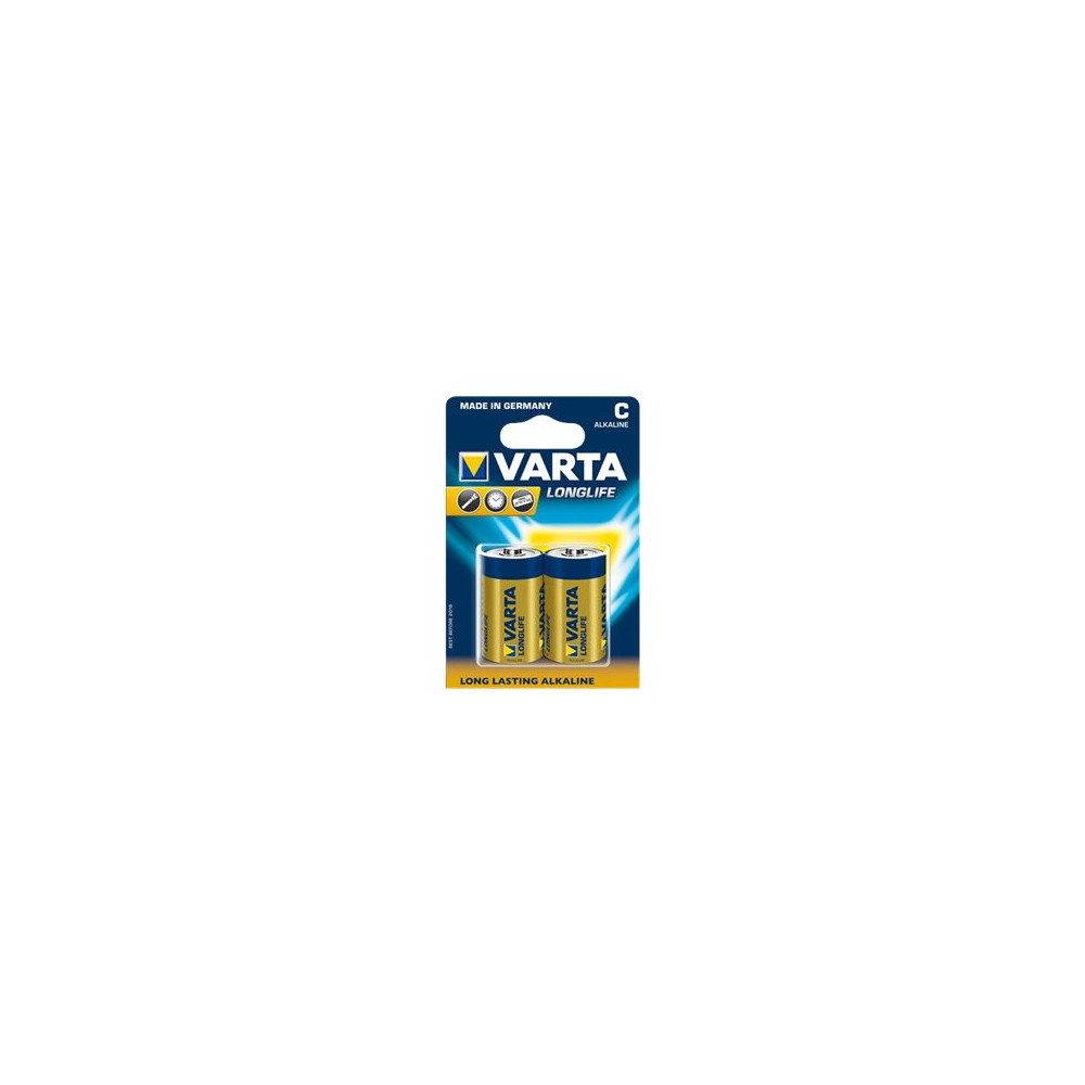 Produktbild för Varta Longlife 04114 batteri - 2 x C - alkaliskt