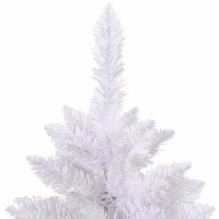 Produktbild för Plast Hingad Julgran med 300 LED-lampor Vit 300 cm PVC och stål