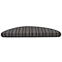 Produktbild för Självhäftande trappmattor 15 pcs Antracit 56 x 17 x 3 cm