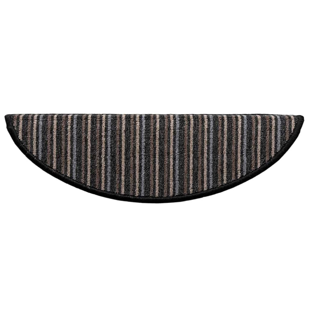 Produktbild för Självhäftande trappmattor 15 pcs Antracit 56 x 17 x 3 cm