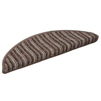 Produktbild för Självhäftande trappmattor 15 pcs Brun 56 x 17 x 3 cm