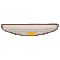 Produktbild för Självhäftande trappmattor 15 pcs Brun 56 x 17 x 3 cm