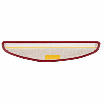 Produktbild för Självhäftande trappmattor 15 pcs Röd 56 x 17 x 3 cm