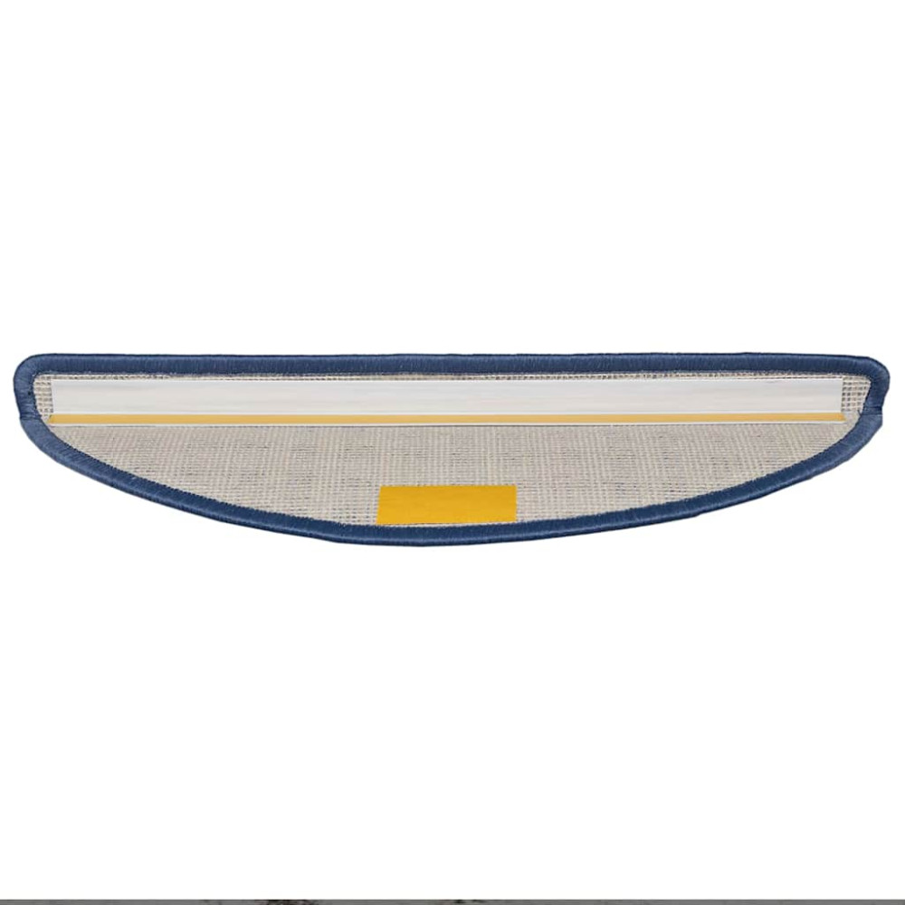 Produktbild för Självhäftande trappmattor 15 pcs Blå 56 x 17 x 3 cm