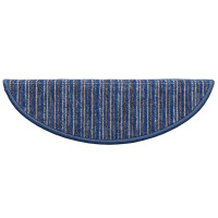 Produktbild för Självhäftande trappmattor 15 pcs Blå 56 x 17 x 3 cm