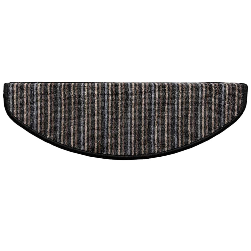 Produktbild för Självhäftande trappmattor 15 pcs Antracit 65 x 21 x 4 cm