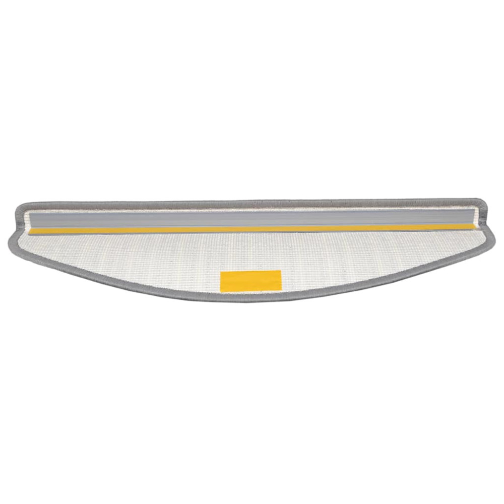 Produktbild för Självhäftande trappmattor 15 pcs Grå 65 x 21 x 4 cm