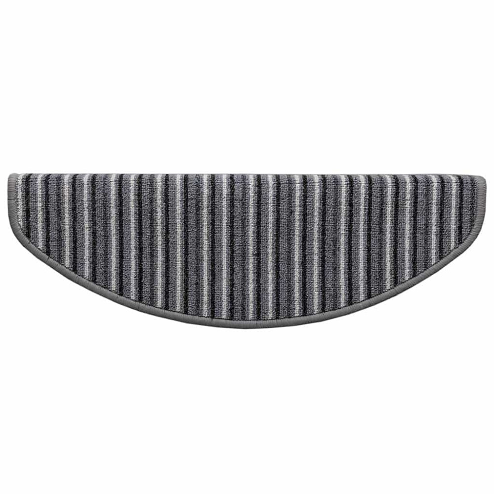 Produktbild för Självhäftande trappmattor 15 pcs Grå 65 x 21 x 4 cm