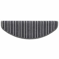 Produktbild för Självhäftande trappmattor 15 pcs Grå 65 x 21 x 4 cm