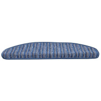 Produktbild för Självhäftande trappmattor 15 pcs Blå 65 x 21 x 4 cm