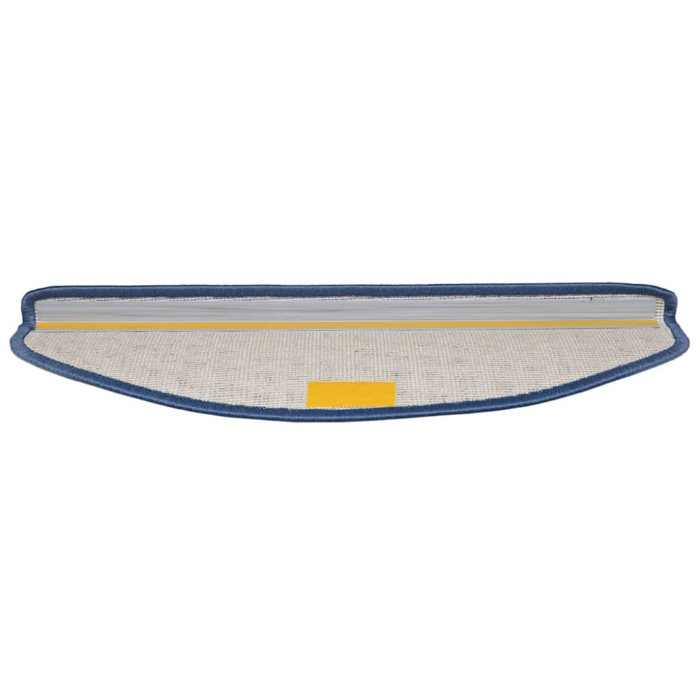 Produktbild för Självhäftande trappmattor 15 pcs Blå 65 x 21 x 4 cm