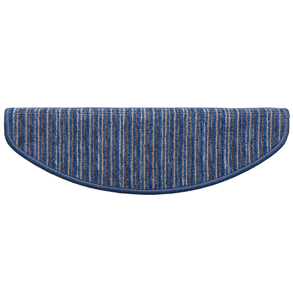 Produktbild för Självhäftande trappmattor 15 pcs Blå 65 x 21 x 4 cm