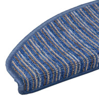 Produktbild för Självhäftande trappmattor 15 pcs Blå 65 x 21 x 4 cm
