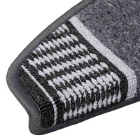 Produktbild för Självhäftande trappmattor 15 pcs Antracit 65 x 21 x 4 cm