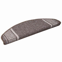 Produktbild för Självhäftande trappmattor 15 pcs Brun 65 x 21 x 4 cm