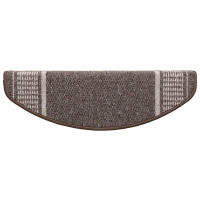 Produktbild för Självhäftande trappmattor 15 pcs Brun 65 x 21 x 4 cm
