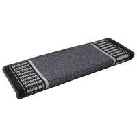 Produktbild för Självhäftande trappmattor 15 pcs Antracit 65 x 21 x 4 cm