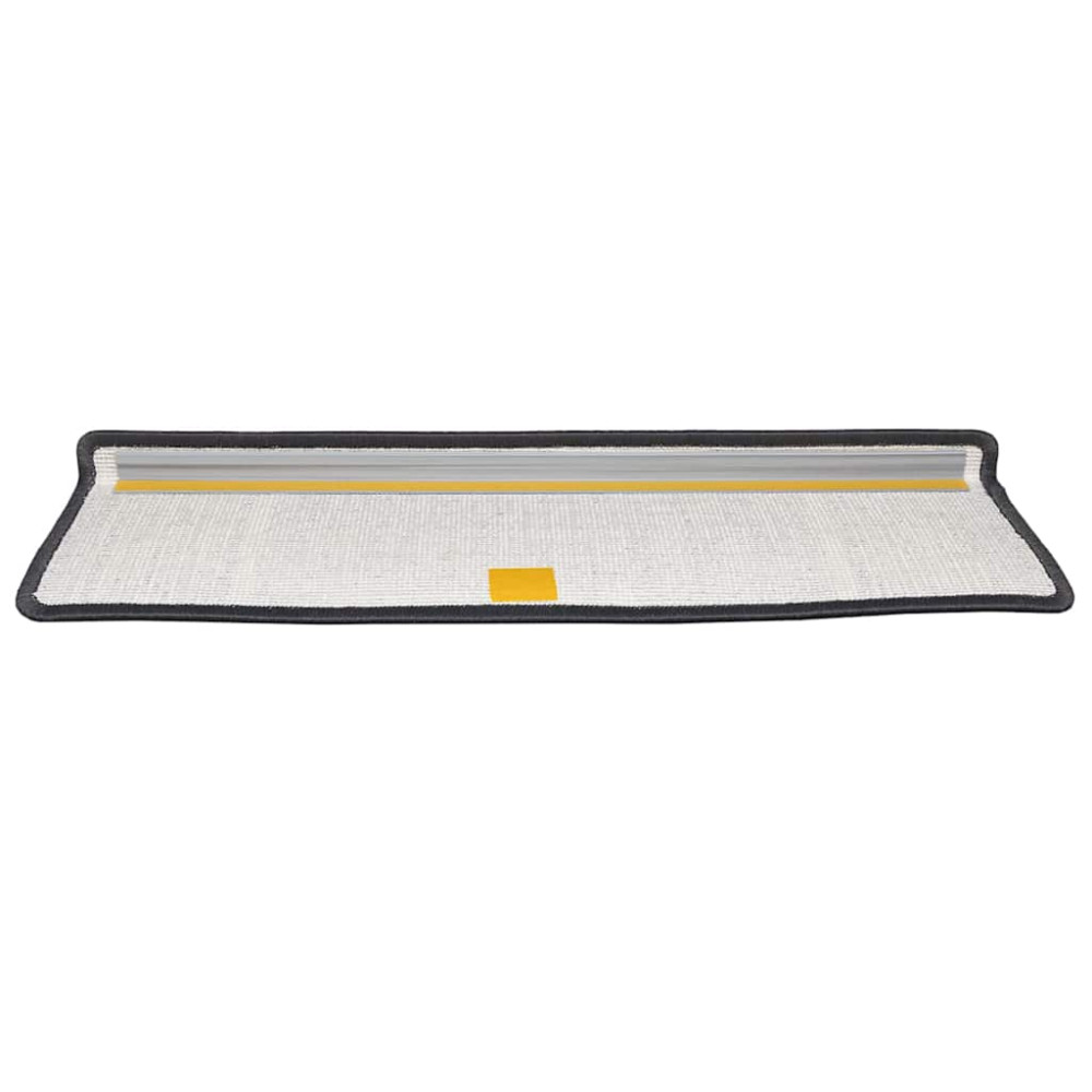 Produktbild för Självhäftande trappmattor 15 pcs Antracit 65 x 21 x 4 cm
