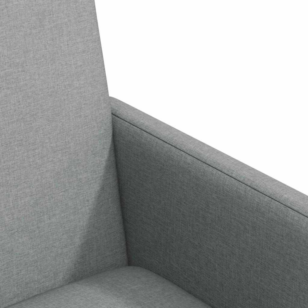 Produktbild för Matstolar med hjul med hjul 2 pcs Ljusgrå 57 x 66 x 94 cm tyg