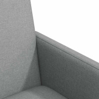 Produktbild för Matstolar med hjul med hjul 2 pcs Ljusgrå 57 x 66 x 94 cm tyg