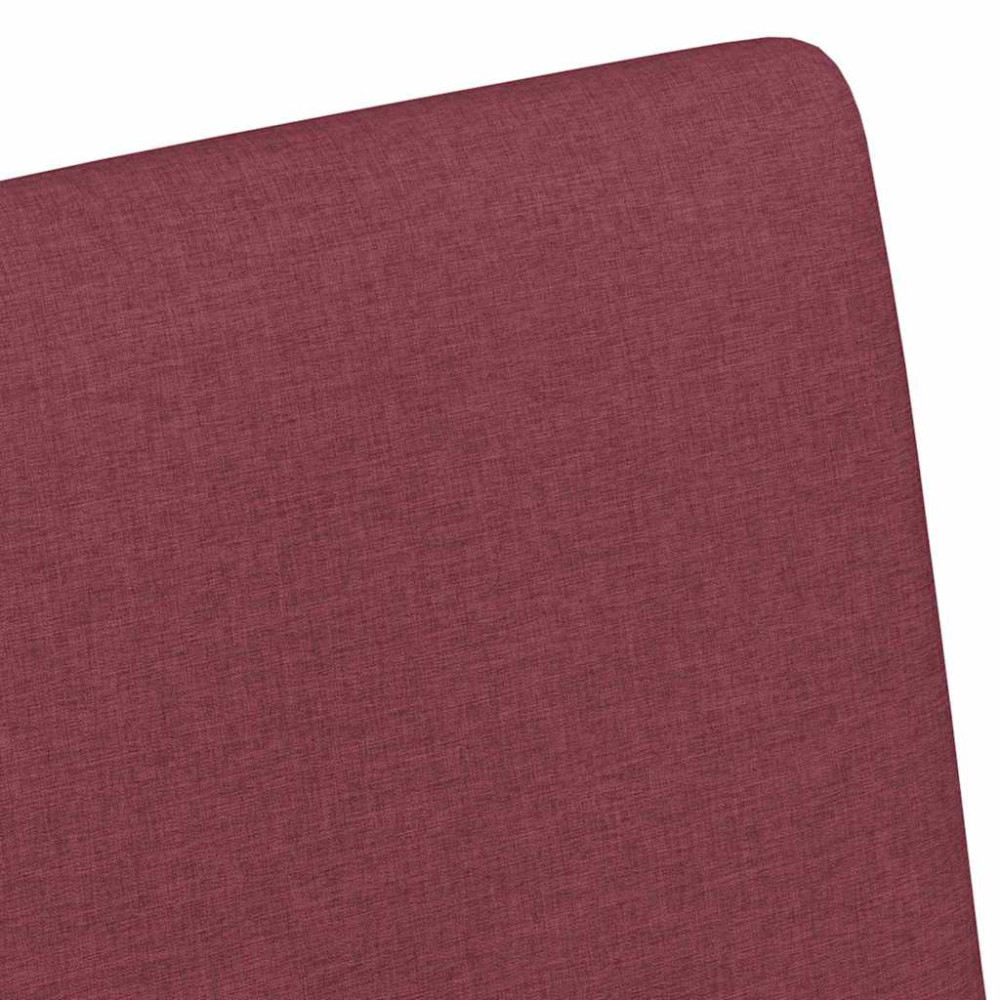 Produktbild för Matstolar med hjul med hjul 2 pcs Vinröd 57 x 66 x 94 cm tyg