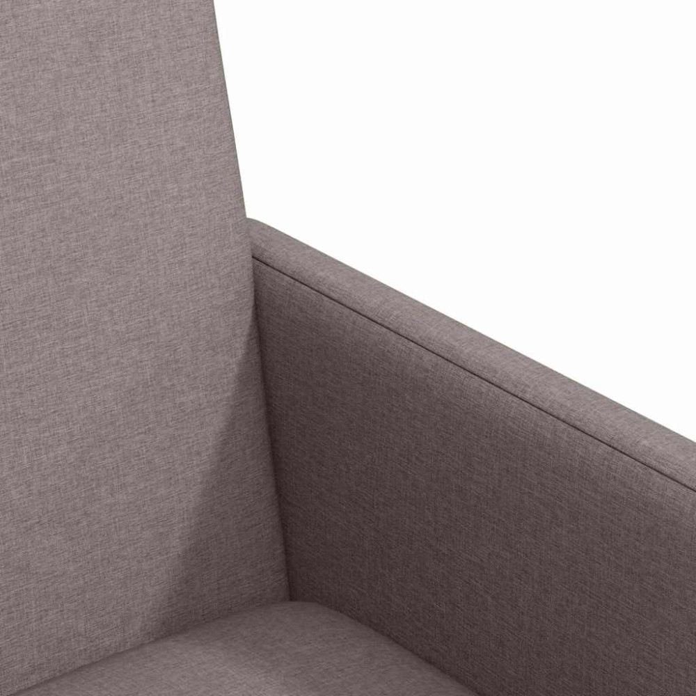 Produktbild för Matstolar med hjul med hjul 2 pcs Taupe 57 x 66 x 94 cm tyg