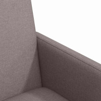 Produktbild för Matstolar med hjul med hjul 2 pcs Taupe 57 x 66 x 94 cm tyg