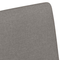 Produktbild för Matstolar med hjul med hjul 2 pcs Taupe 57 x 66 x 94 cm tyg