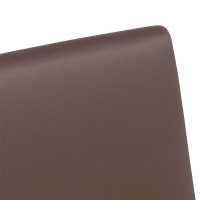 Produktbild för Matstolar med hjul 2 pcs Brun 57 x 66 x 94 cm Konstläder