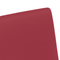 Produktbild för Matstolar med hjul 2 pcs Vinröd 57 x 66 x 94 cm Konstläder