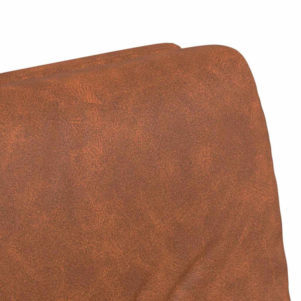 Produktbild för Matstolar med hjul 2 pcs Brun 57 x 67 x 95 cm Konstläder