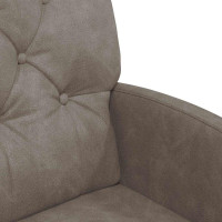 Produktbild för Matstolar med hjul 2 pcs Grå 58 x 67 x 97 cm Konstläder