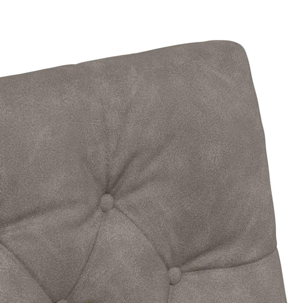 Produktbild för Matstolar med hjul 2 pcs Grå 58 x 67 x 97 cm Konstläder