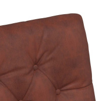 Produktbild för Matstolar med hjul med hjul 2 pcs Skinande brun 58 x 67 x 97 cm