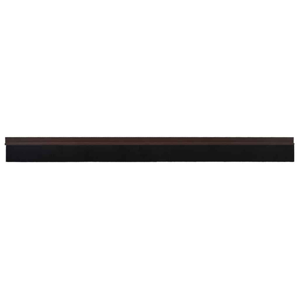 Produktbild för Självhäftande dörrborstlist 2 pcs Brun 100 cm Aluminiumlegering