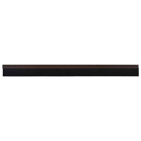 Produktbild för Självhäftande dörrborstlist 2 pcs Brun 100 cm Aluminiumlegering