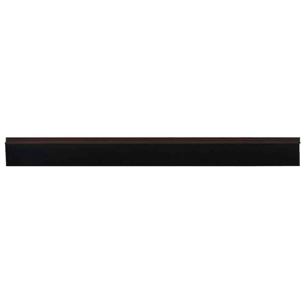Produktbild för Självhäftande dörrborstlist 2 pcs Brun 100 cm Aluminiumlegering