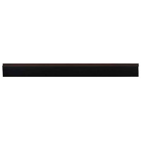 Produktbild för Självhäftande dörrborstlist 2 pcs Brun 100 cm Aluminiumlegering