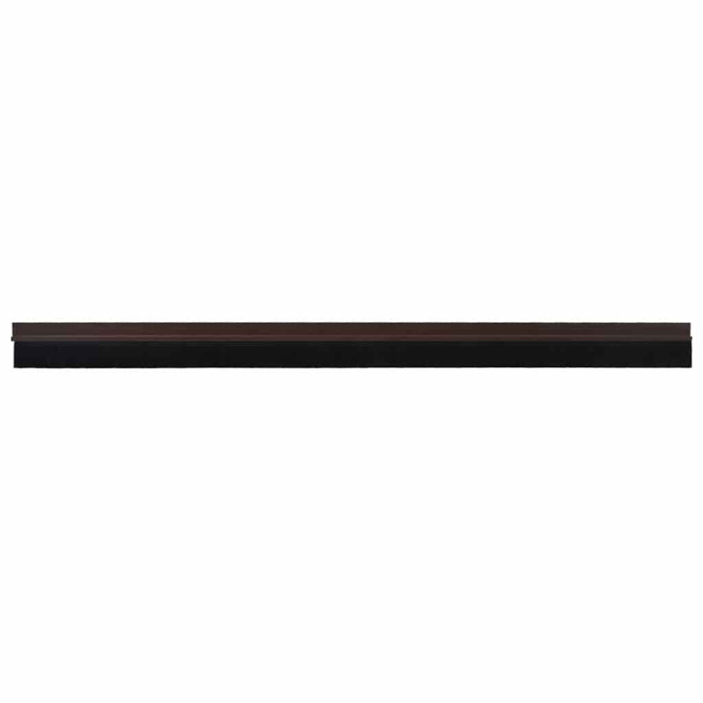 Produktbild för Självhäftande dörrborstlist 6 pcs Brun 100 cm Aluminiumlegering