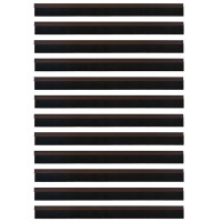 Produktbild för Självhäftande dörrborstlist 12 pcs Brun 100 cm