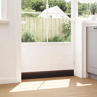 Produktbild för Självhäftande dörrborstlist 12 pcs Brun 100 cm