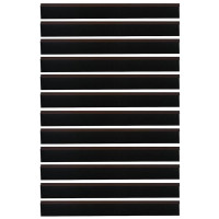 Produktbild för Självhäftande dörrborstlist 12 pcs Brun 100 cm