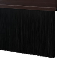 Produktbild för Självhäftande dörrborstlist 12 pcs Brun 100 cm