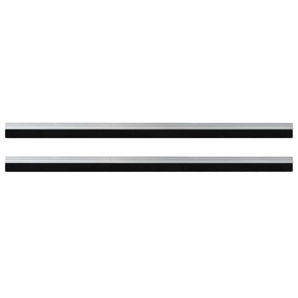 Produktbild för Självhäftande dörrborstlist 2 pcs Silver 100 cm