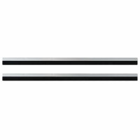 Produktbild för Självhäftande dörrborstlist 2 pcs Silver 100 cm